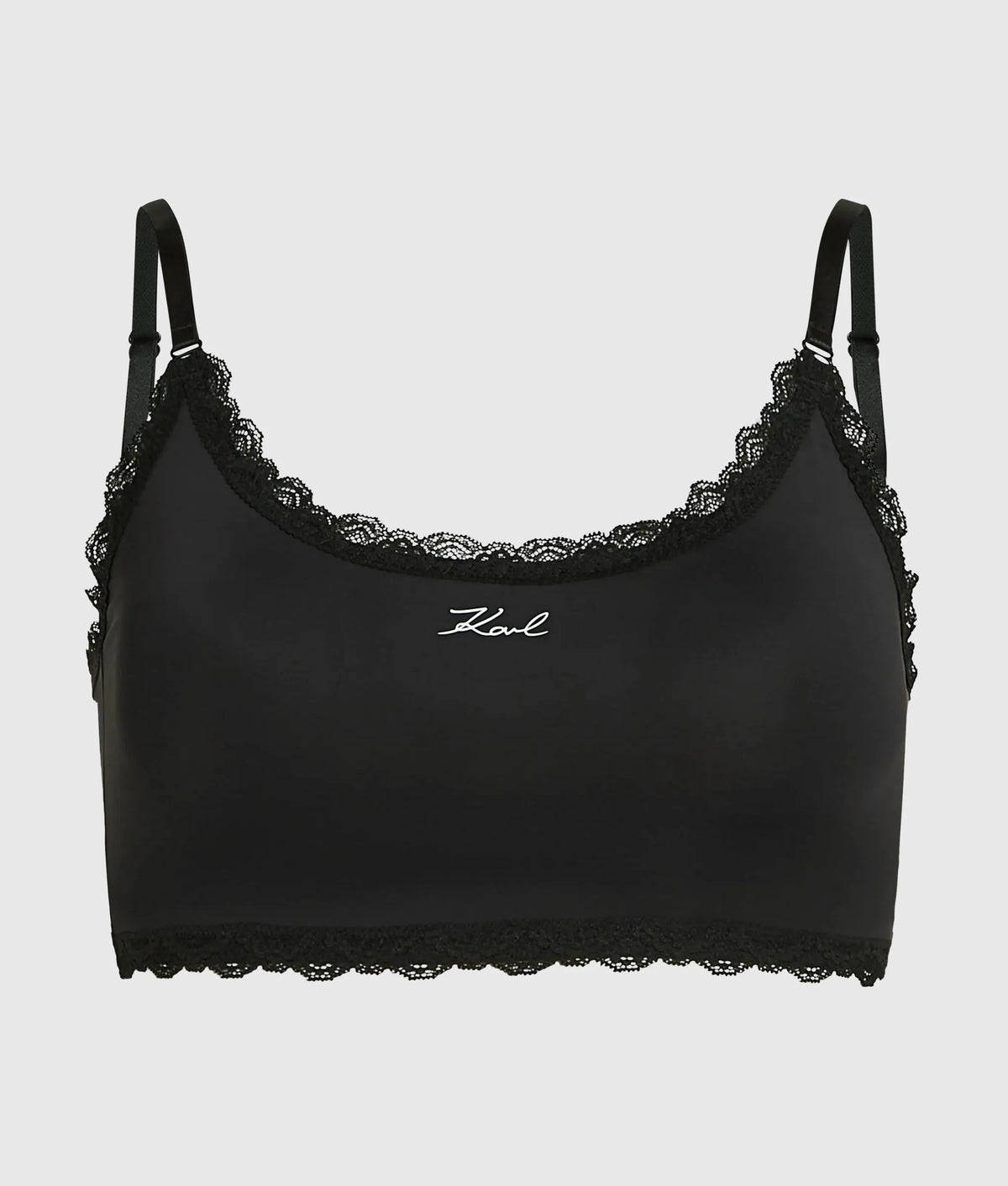 Signature lace trim bralette