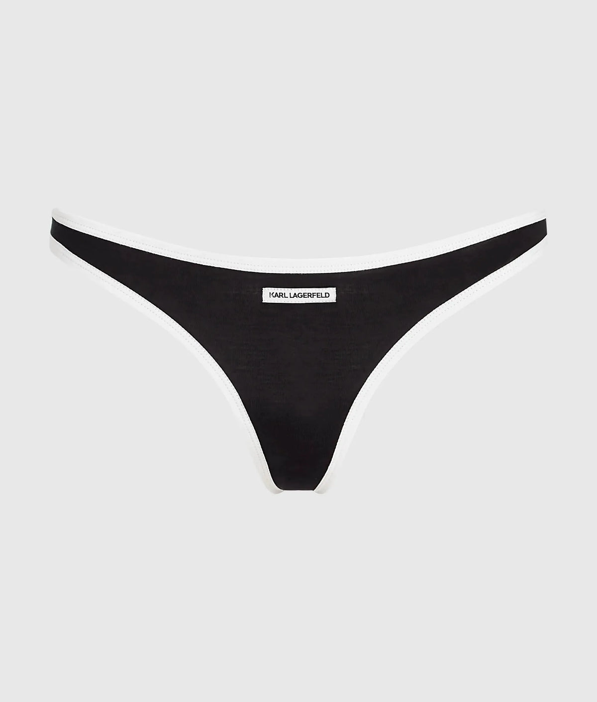 Monochrome high-leg thong