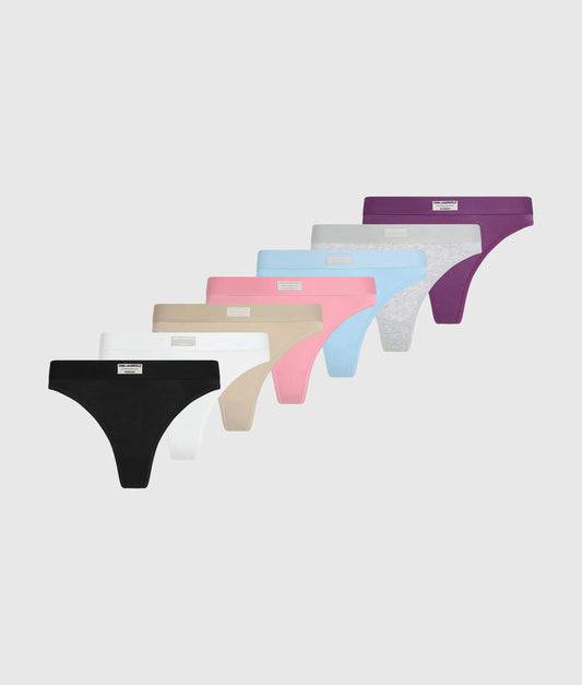 Days of the week thongs – 7-pack