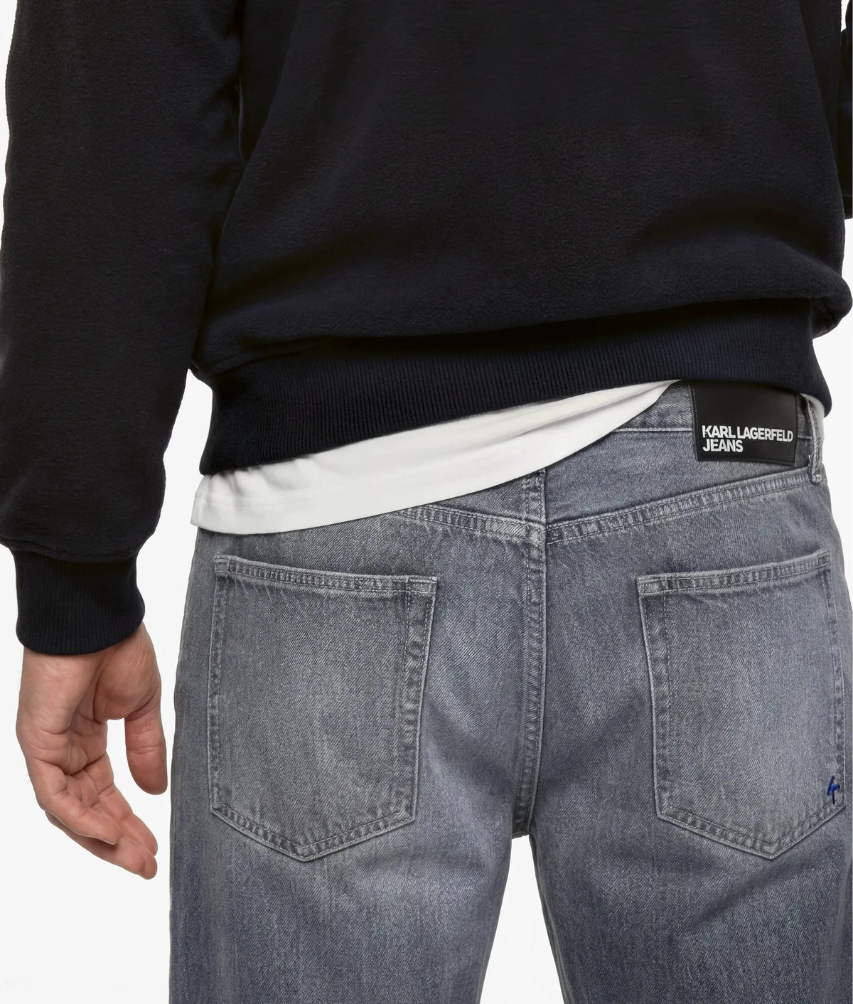 Light gray straight jeans