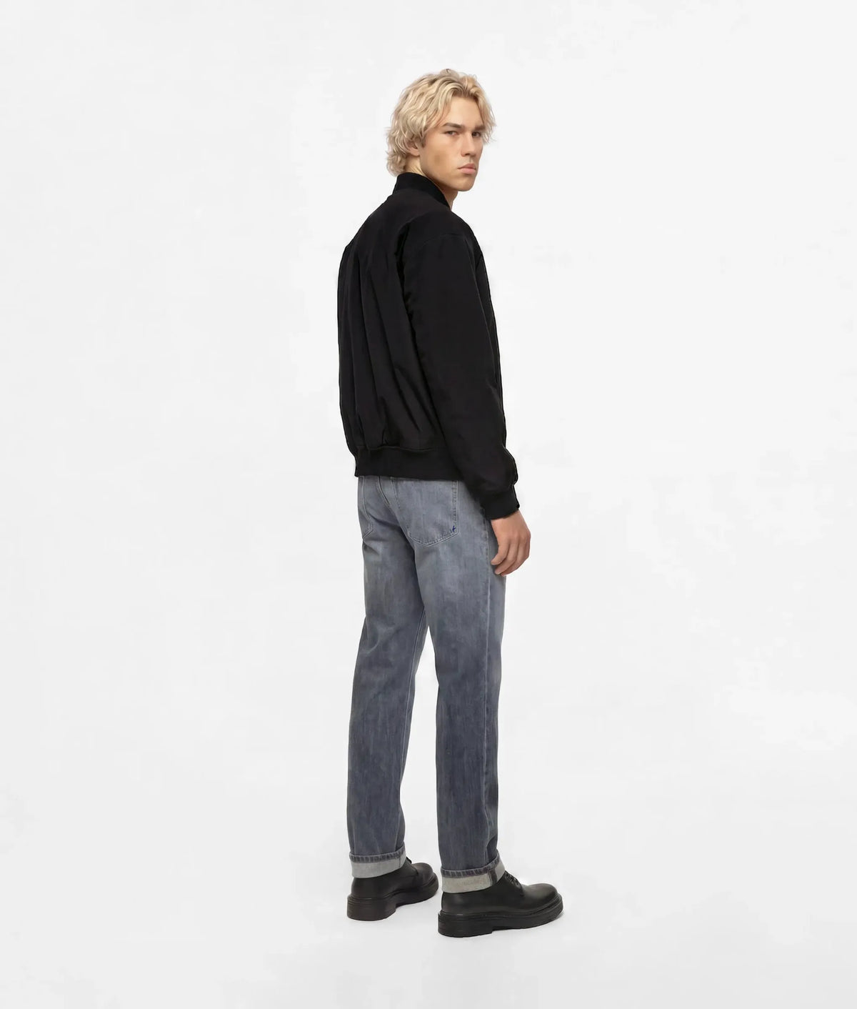 Light gray straight jeans