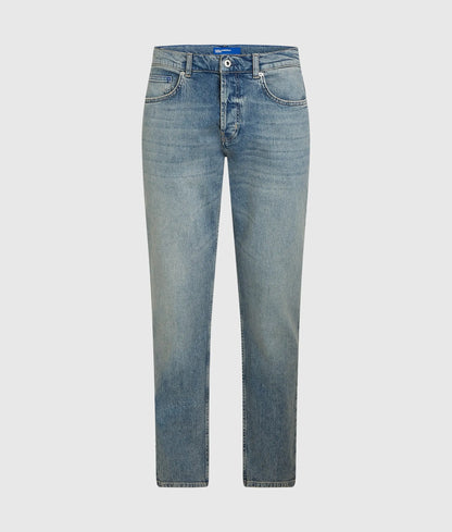 Vintage wash tapered jeans