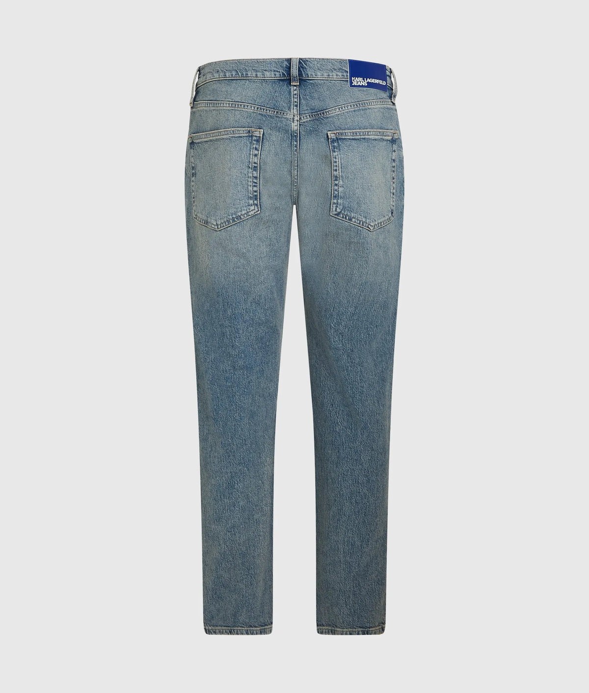 Vintage wash tapered jeans