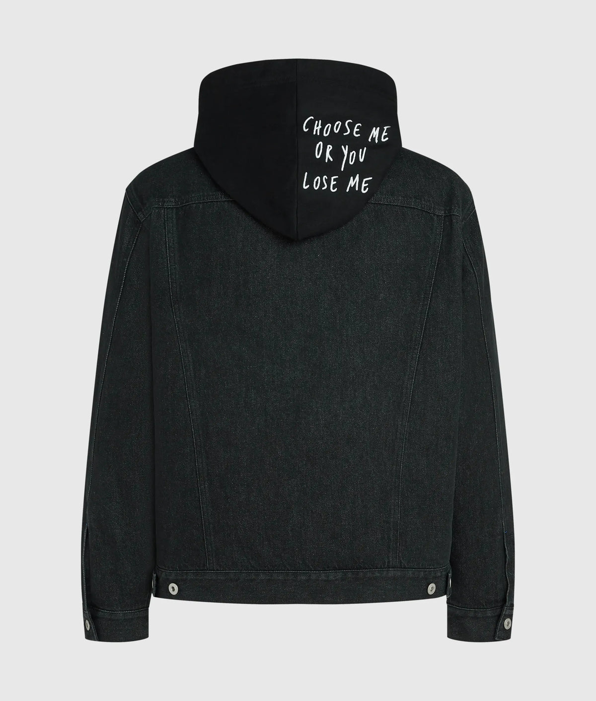 KLJ X Pietro Terzini hooded denim jacket