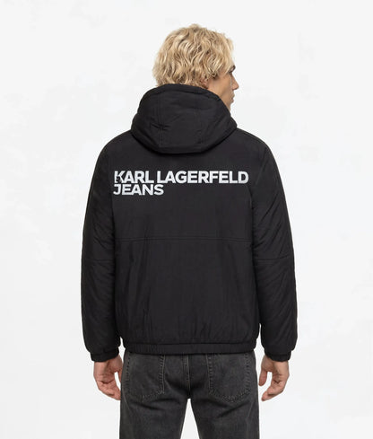 Reversible teddy puffer jacket