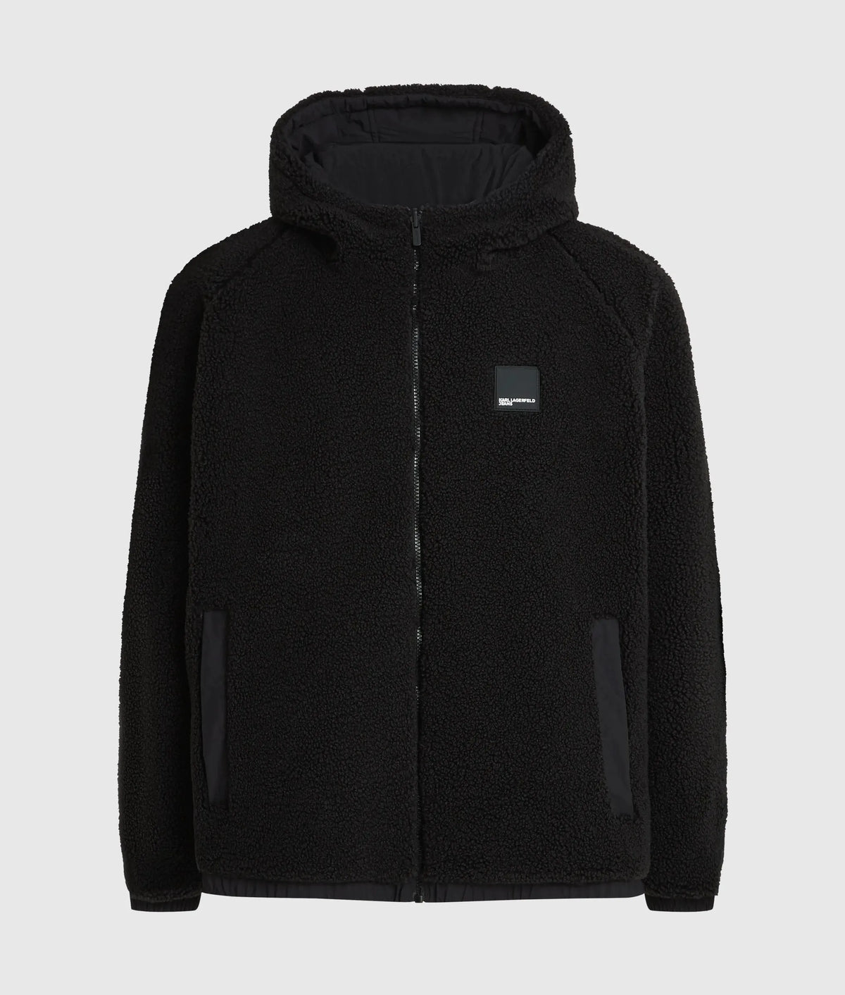 Reversible teddy puffer jacket