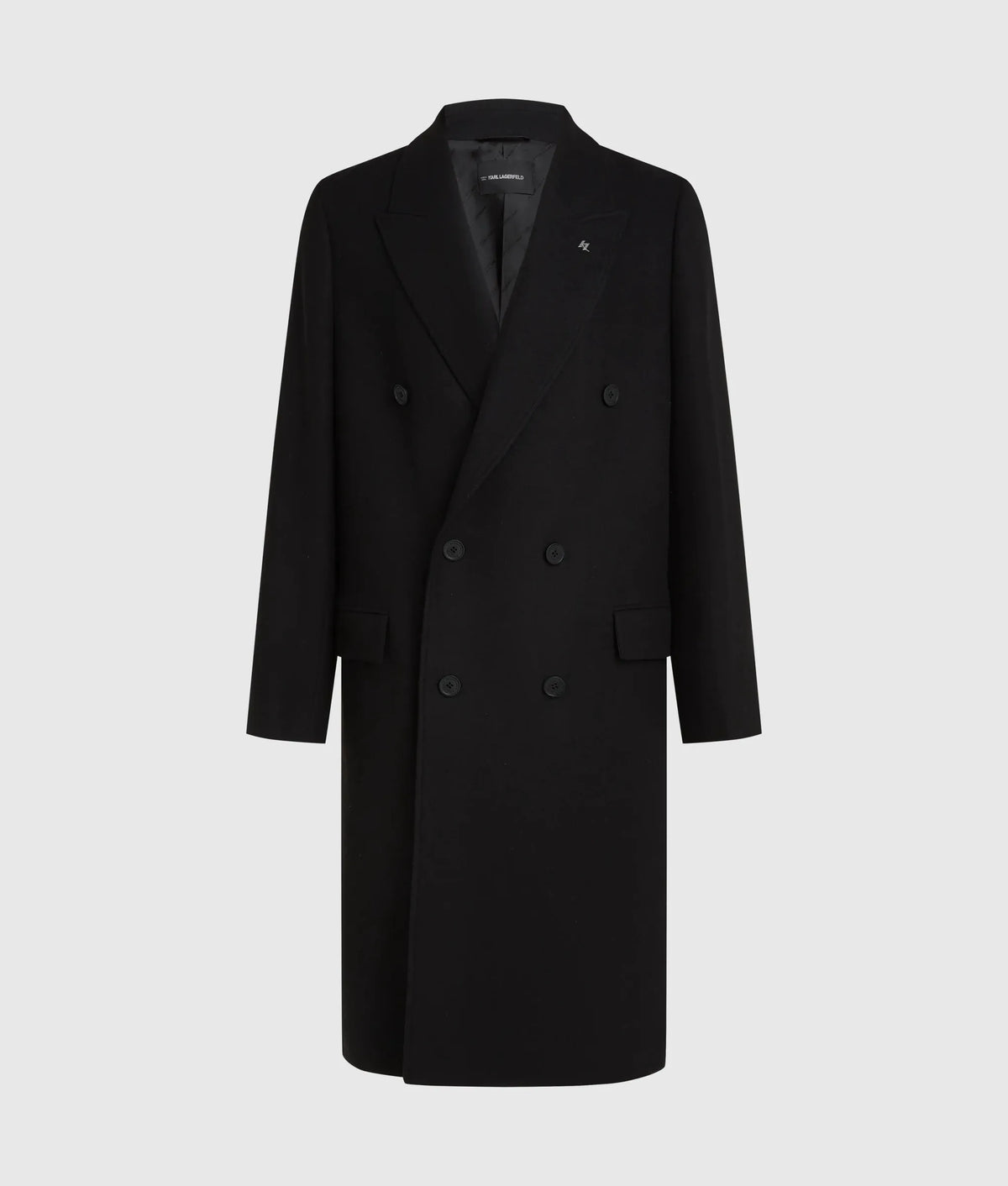 Wool-blend long coat