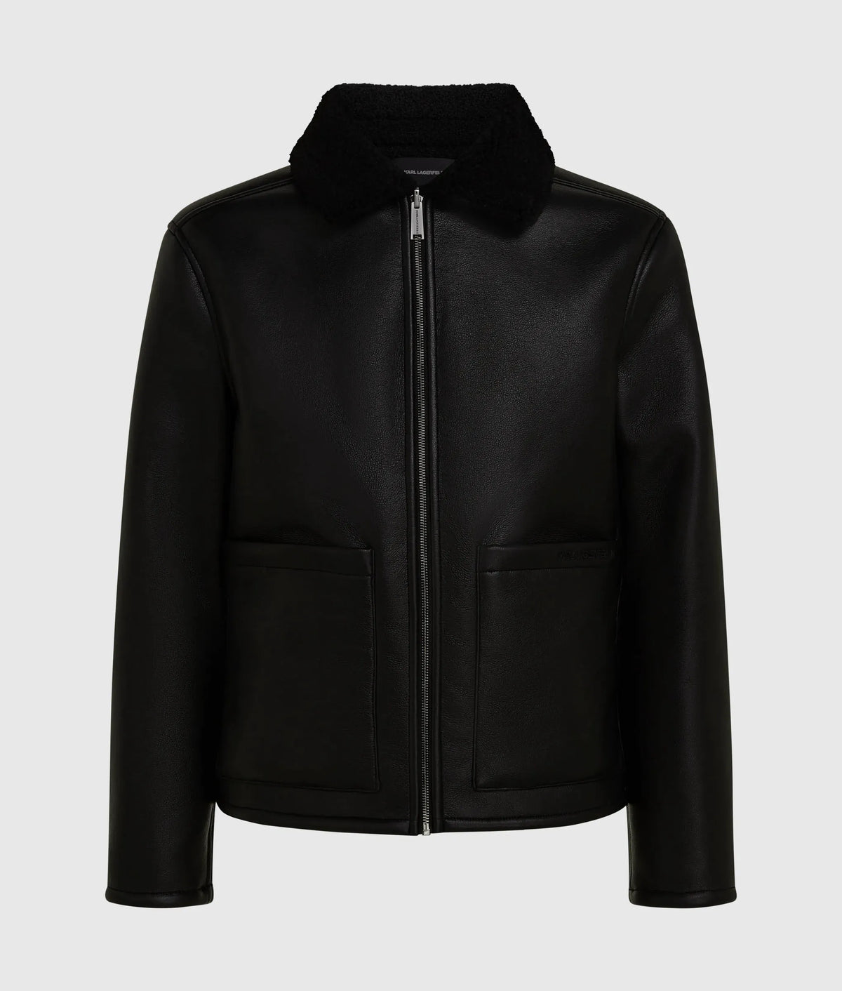Faux-shearling reversible jacket