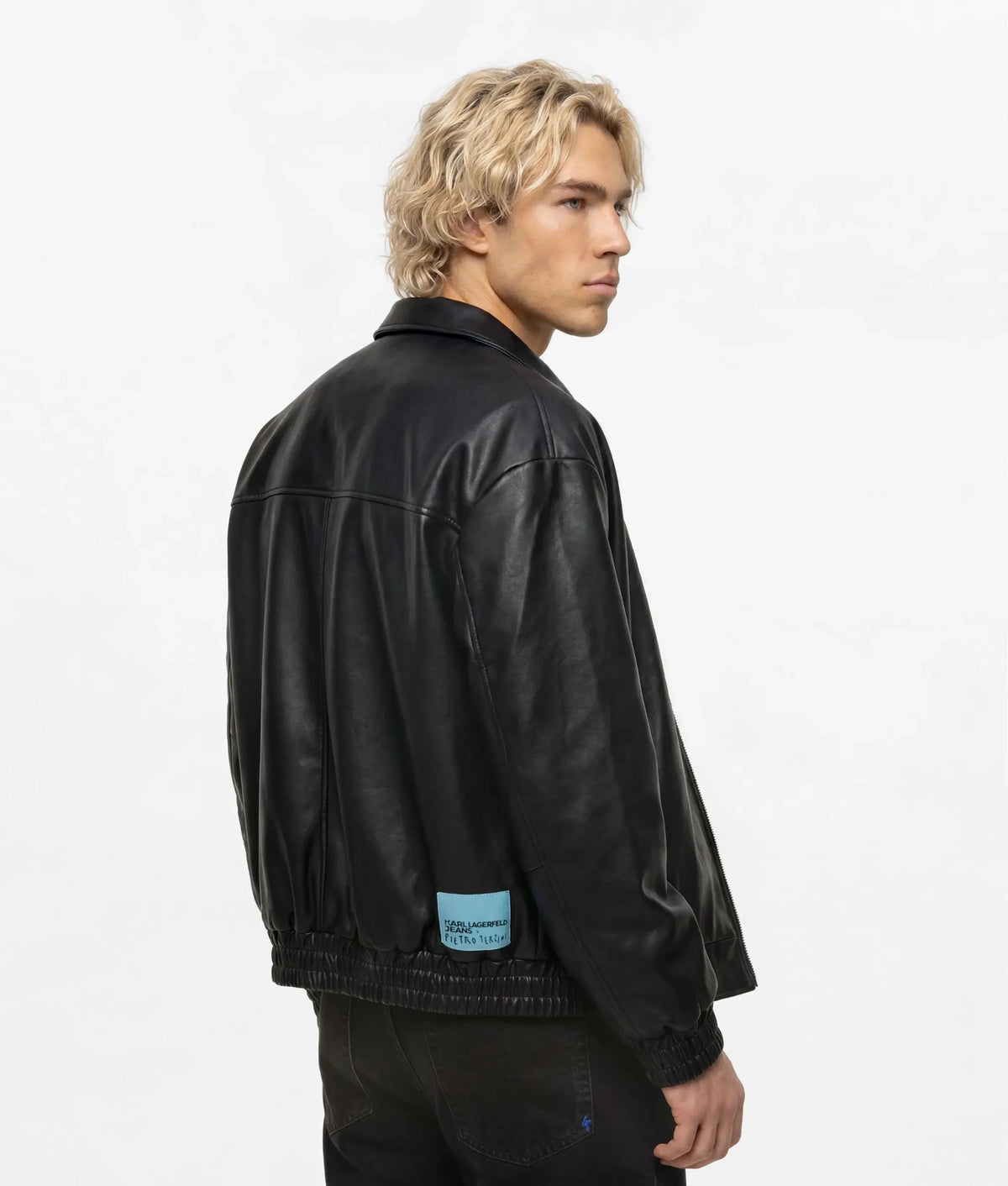 KLJ X Pietro Terzini faux leather jacket