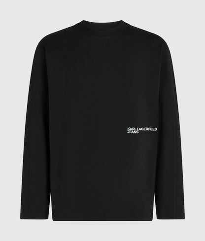 Long-sleeved seamed T-shirt