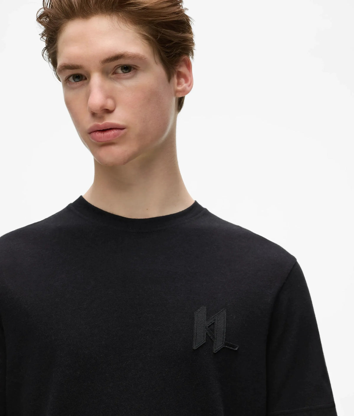Monogram wool-blend T-shirt