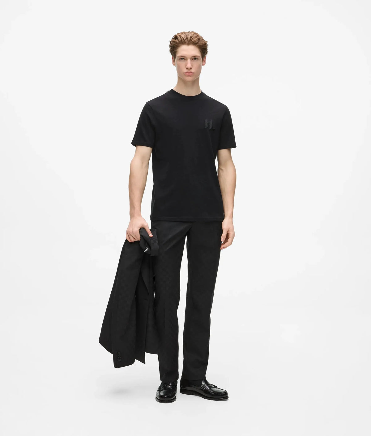 Monogram wool-blend T-shirt