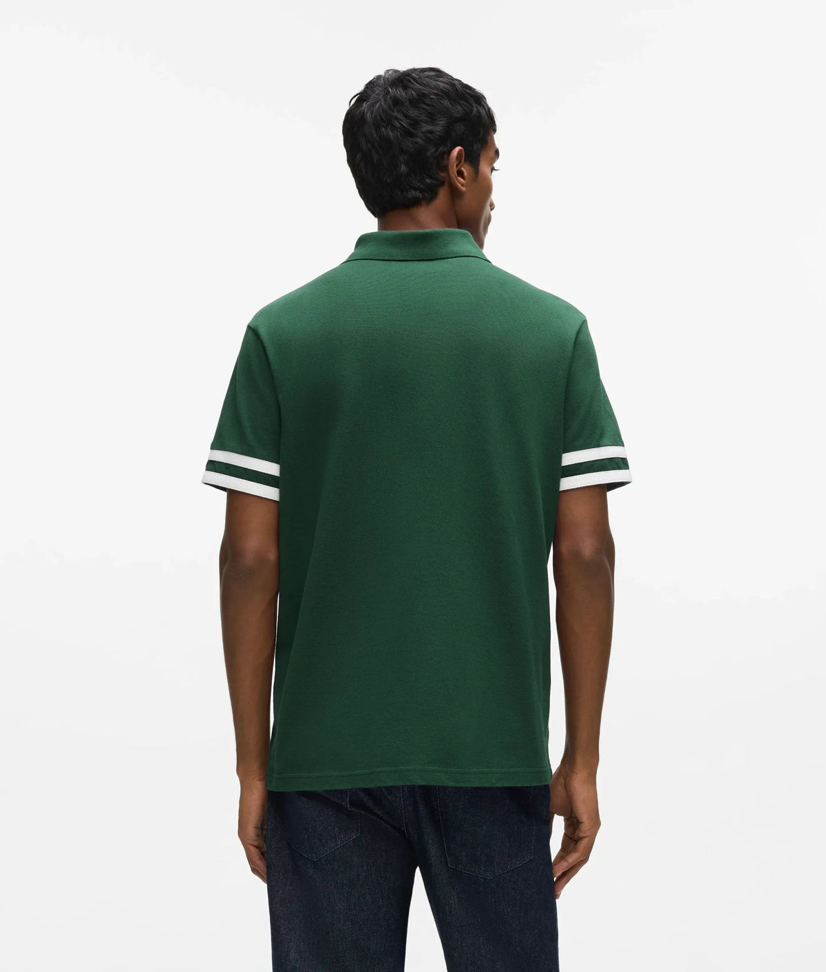 Ikon striped sleeve polo shirt