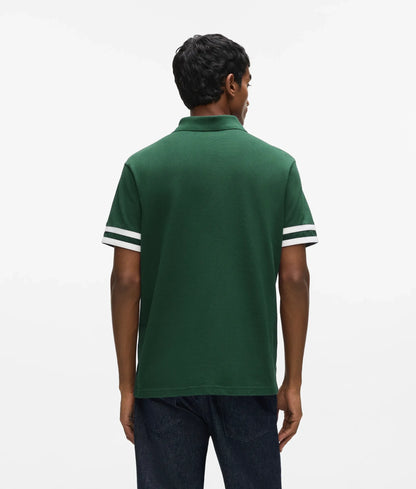Ikon striped sleeve polo shirt