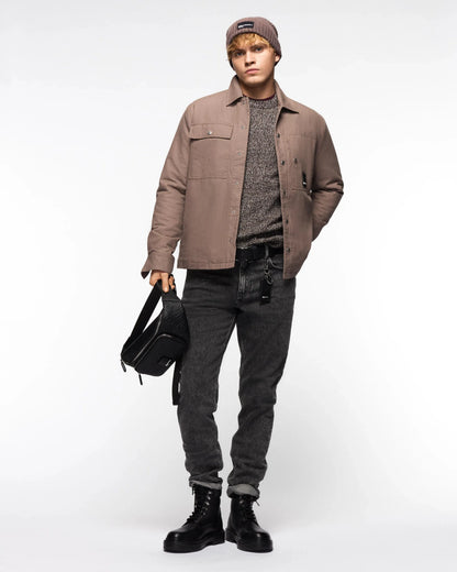 Wool-blend mélange sweater