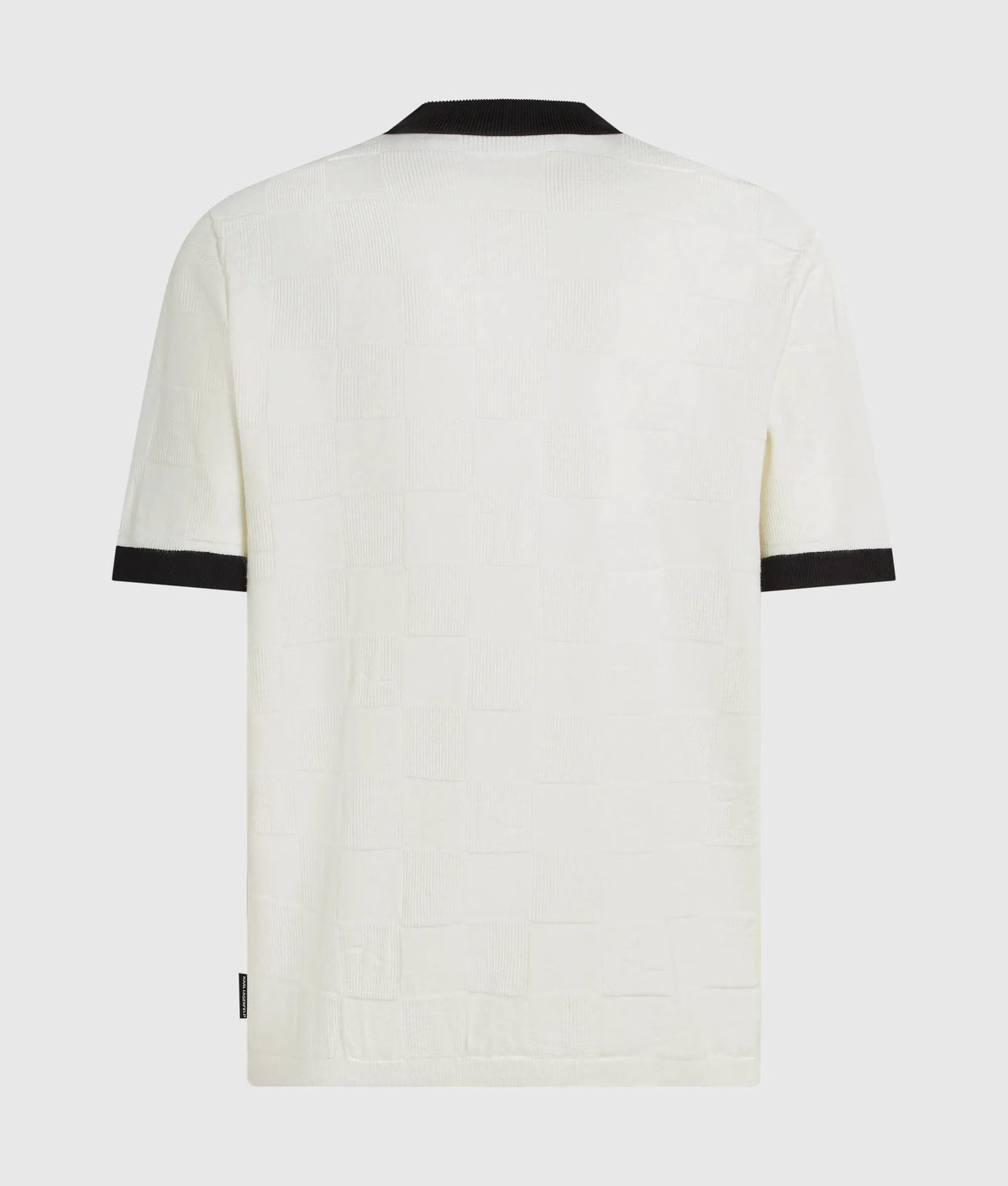Monogram checked polo shirt