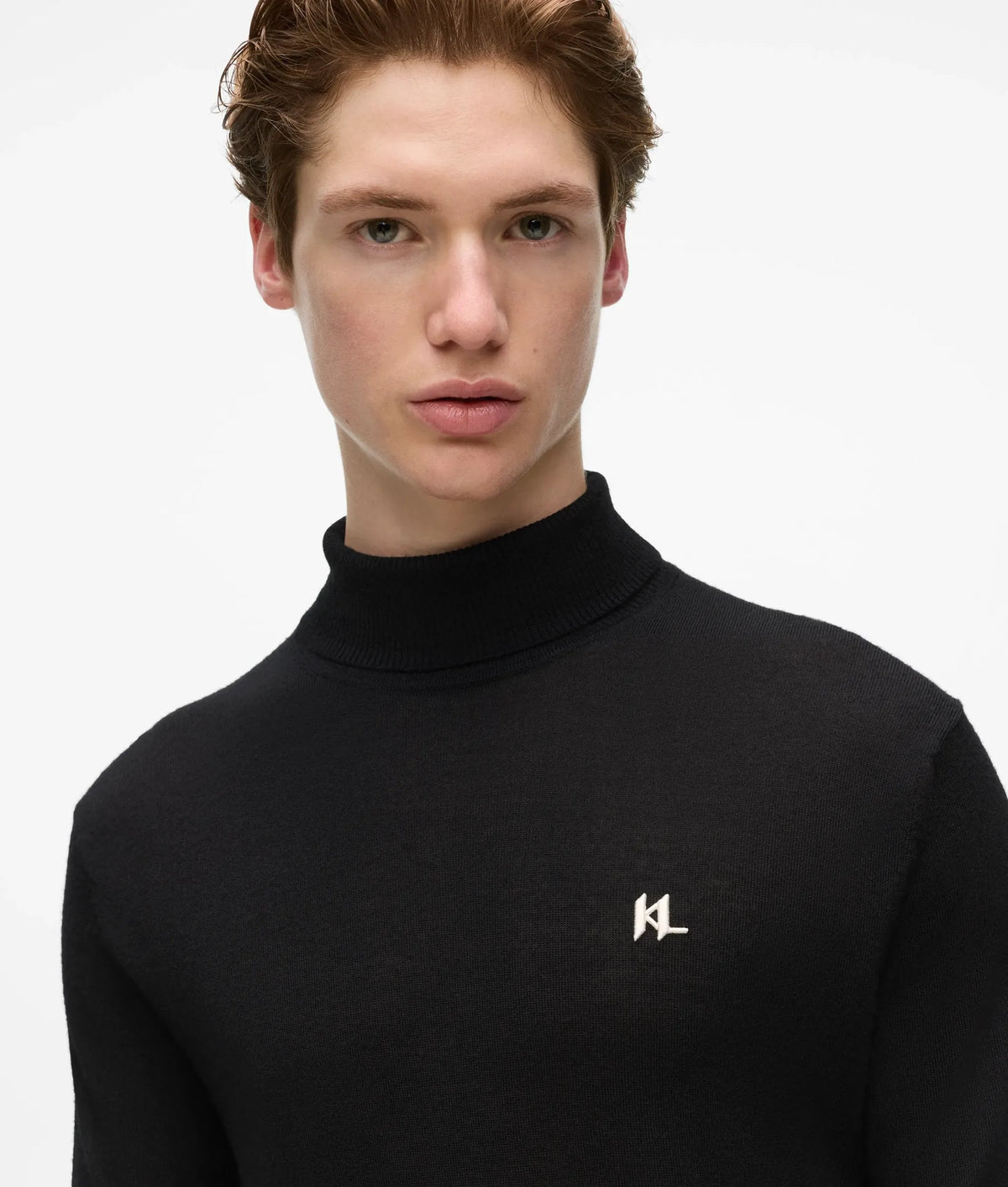 Monogram wool turtleneck sweater