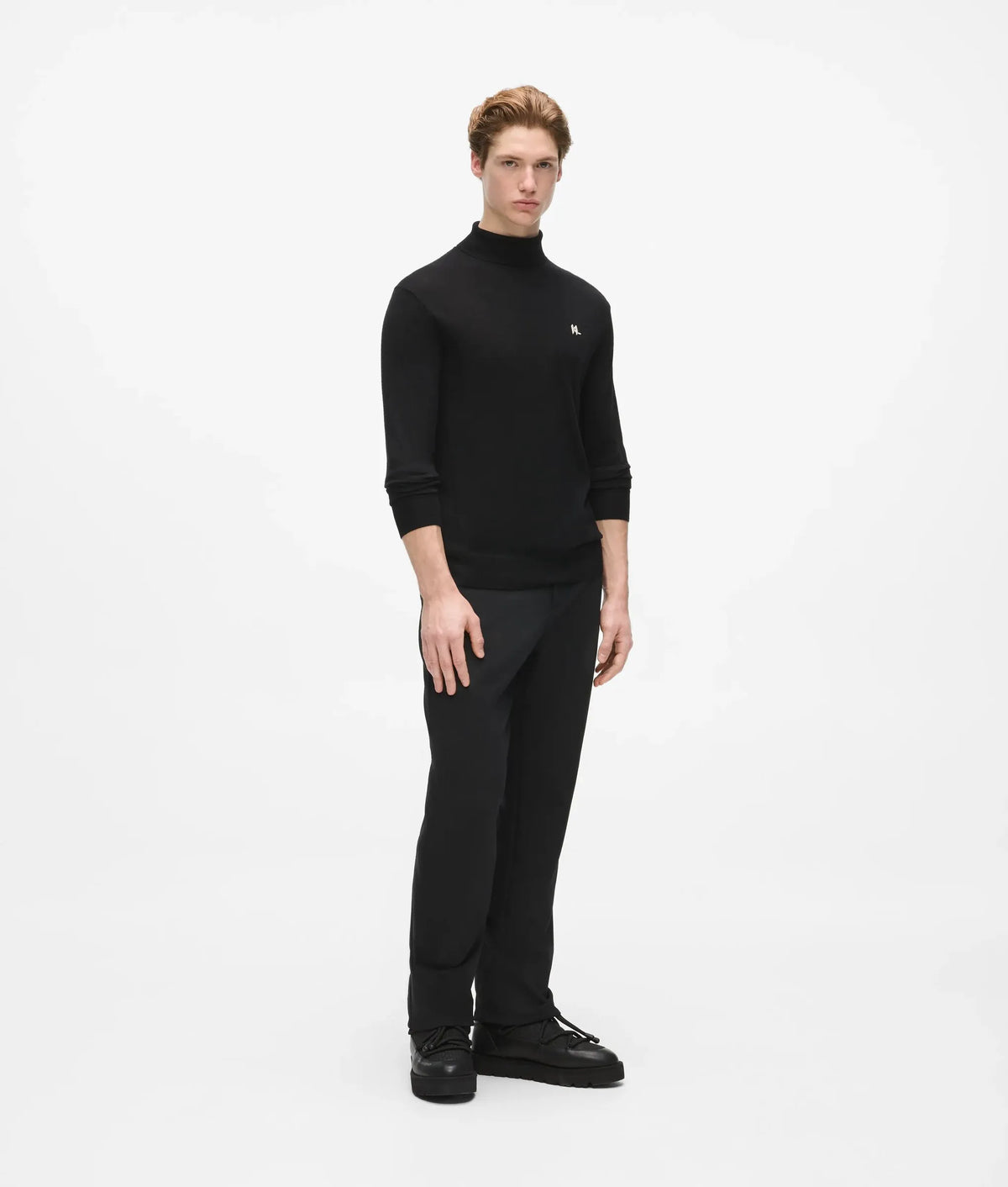 Monogram wool turtleneck sweater