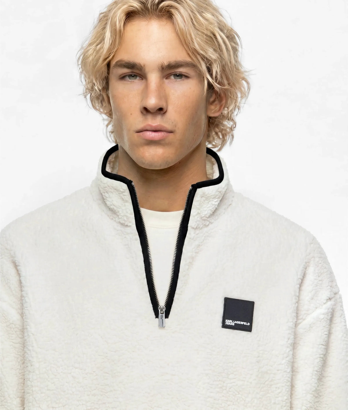Half-zip fleece sweatshirt