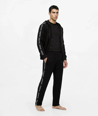 Logo loungewear zip-up hoodie