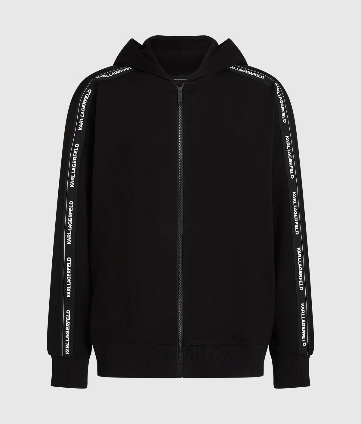 Logo loungewear zip-up hoodie