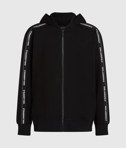 Logo loungewear zip-up hoodie