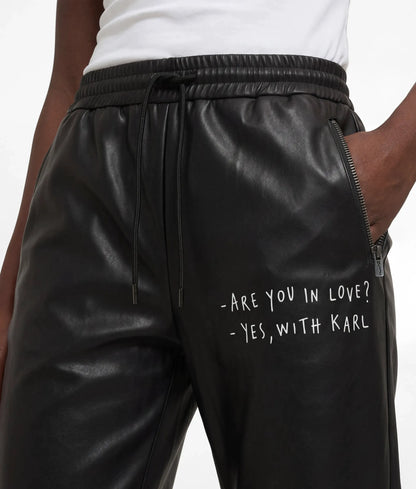 KLJ X Pietro Terzini faux-leather pants