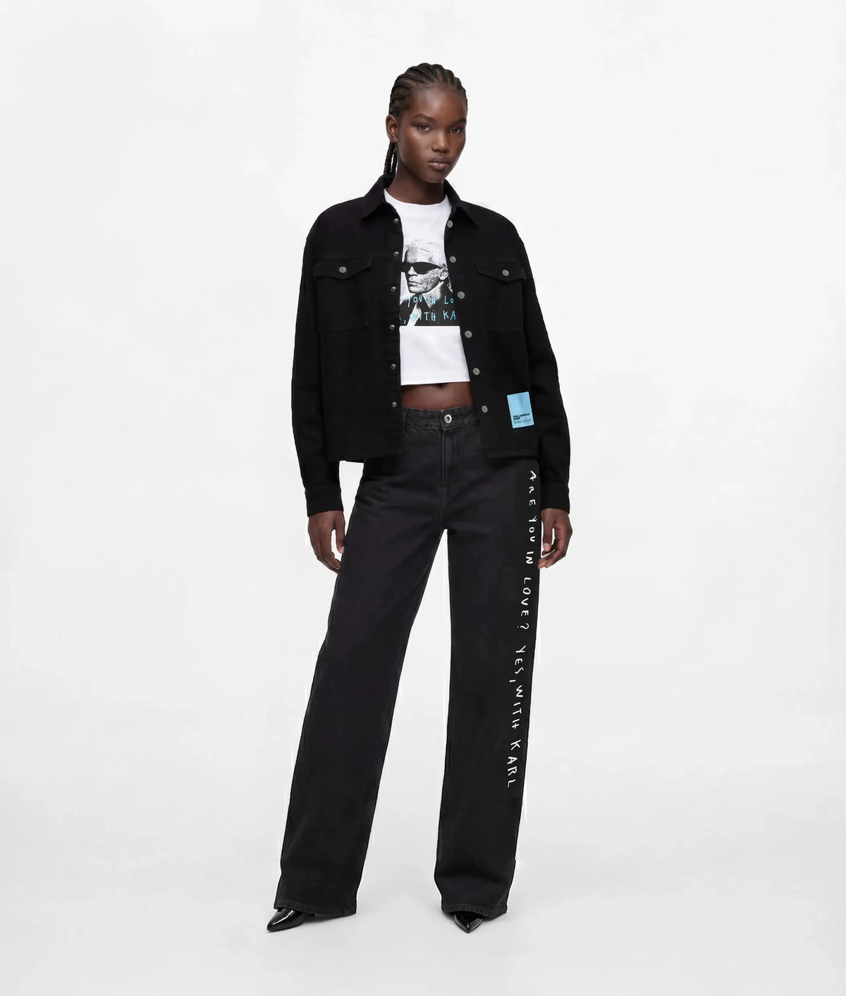 KLJ X Pietro Terzini wide-leg jeans