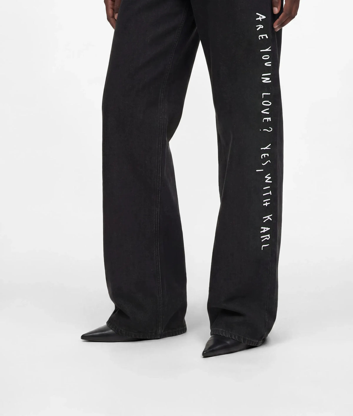 KLJ X Pietro Terzini wide-leg jeans
