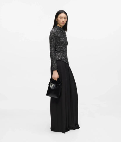 Pleated wide-leg pants