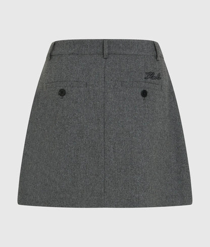 Pleated mini skort