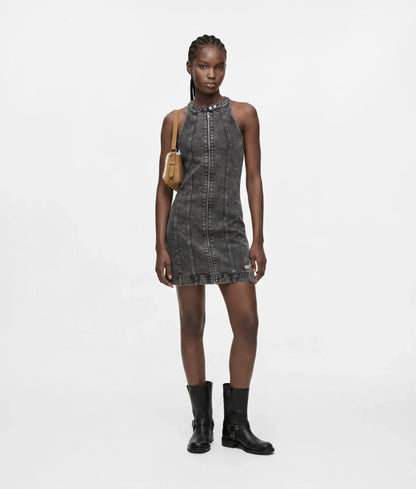 Denim racer dress