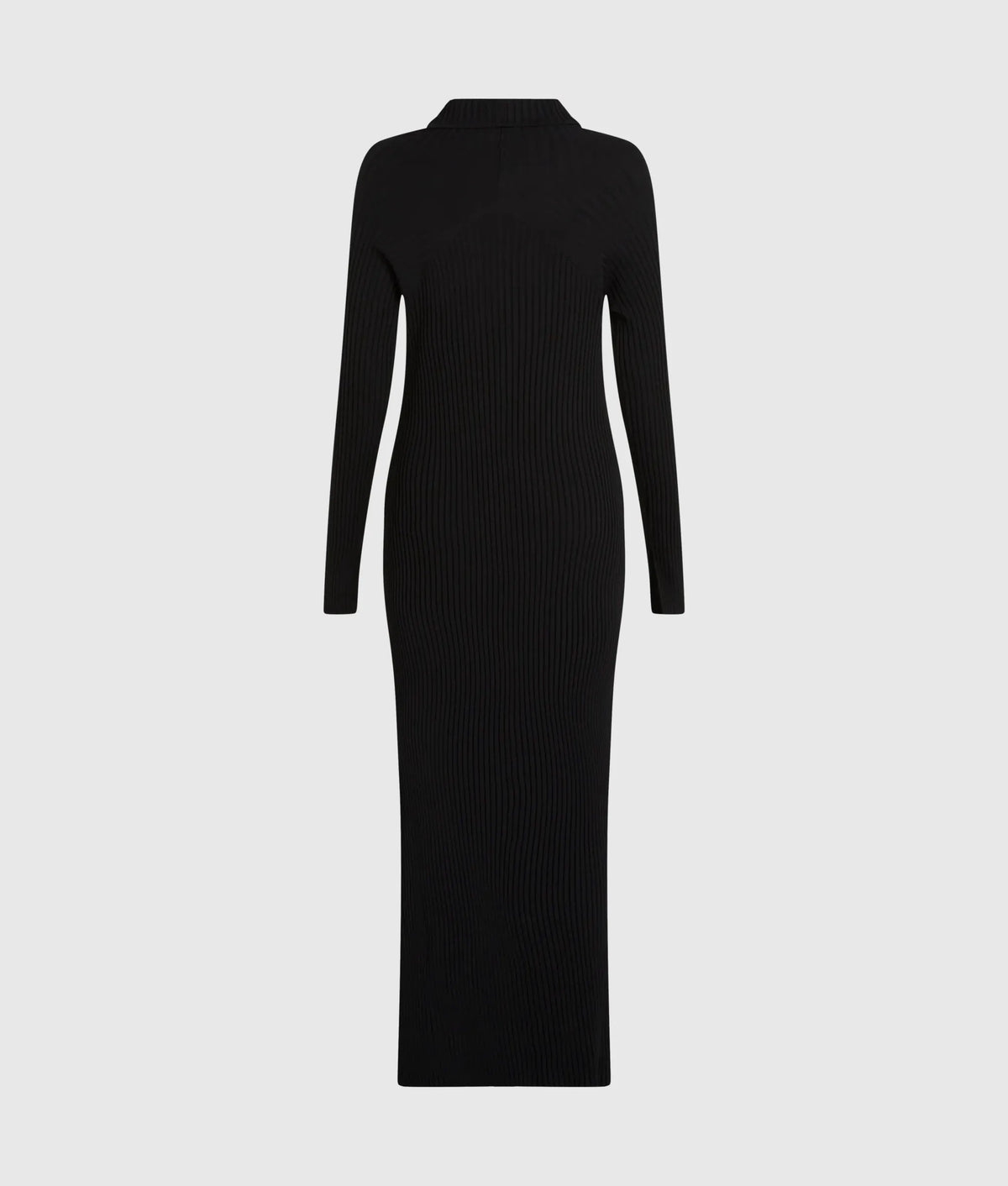 Zipped maxi knit dress