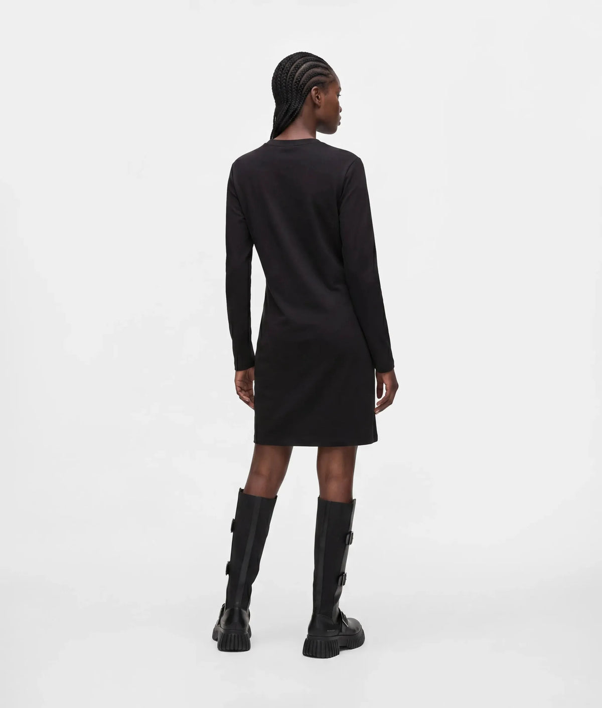 Cut-out jersey dress