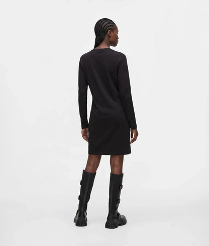 Cut-out jersey dress