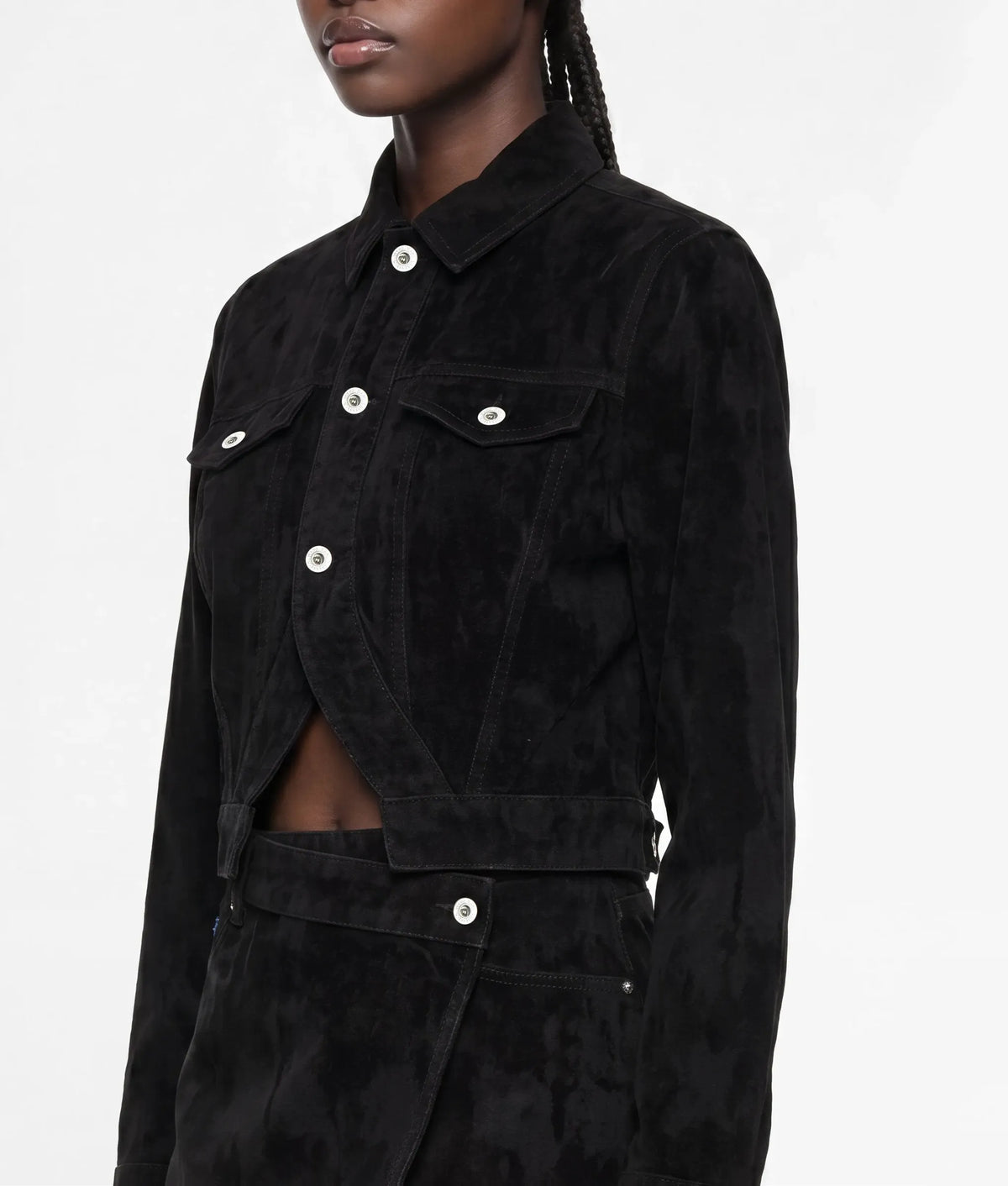 Velvet denim jacket
