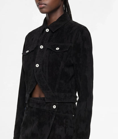Velvet denim jacket