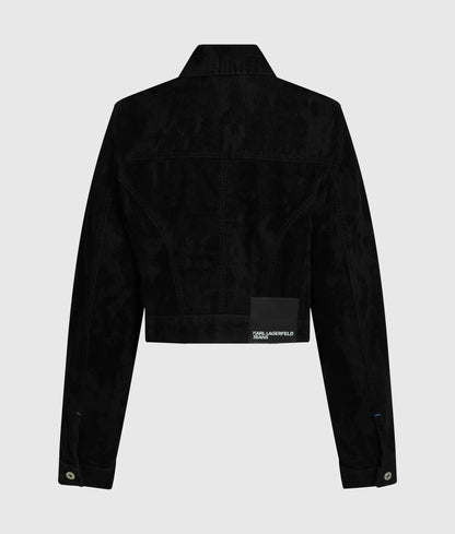 Velvet denim jacket