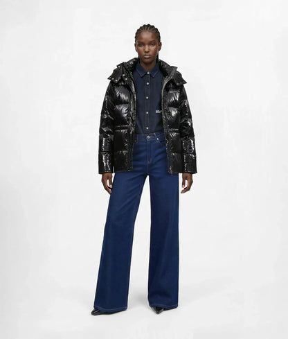 Shiny puffer jacket