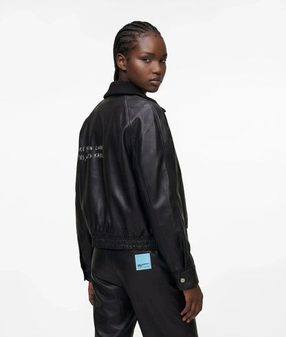 KLJ X Pietro Terzini faux-leather jacket