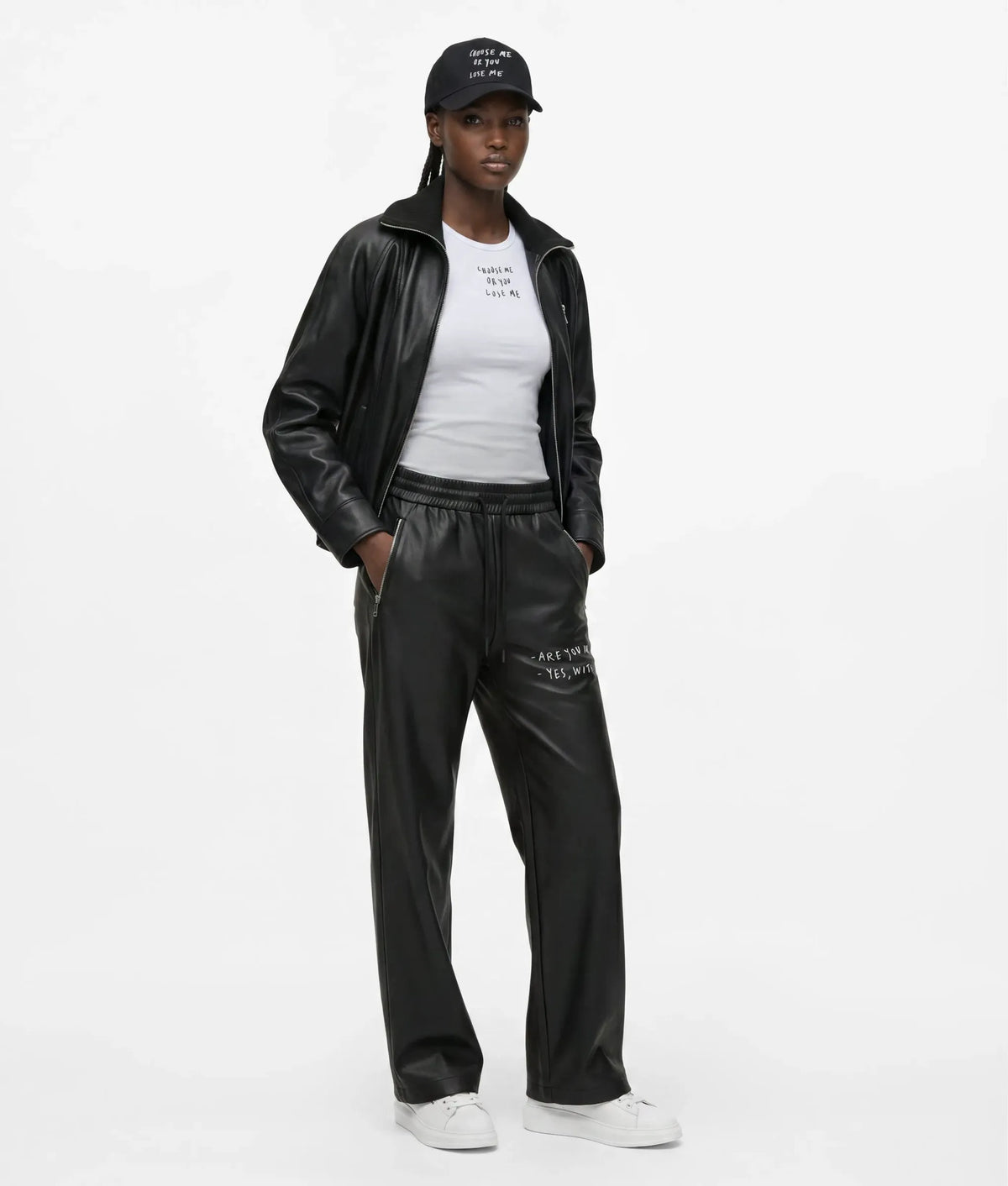 KLJ X Pietro Terzini faux-leather jacket