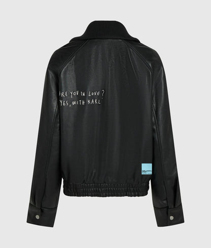 KLJ X Pietro Terzini faux-leather jacket