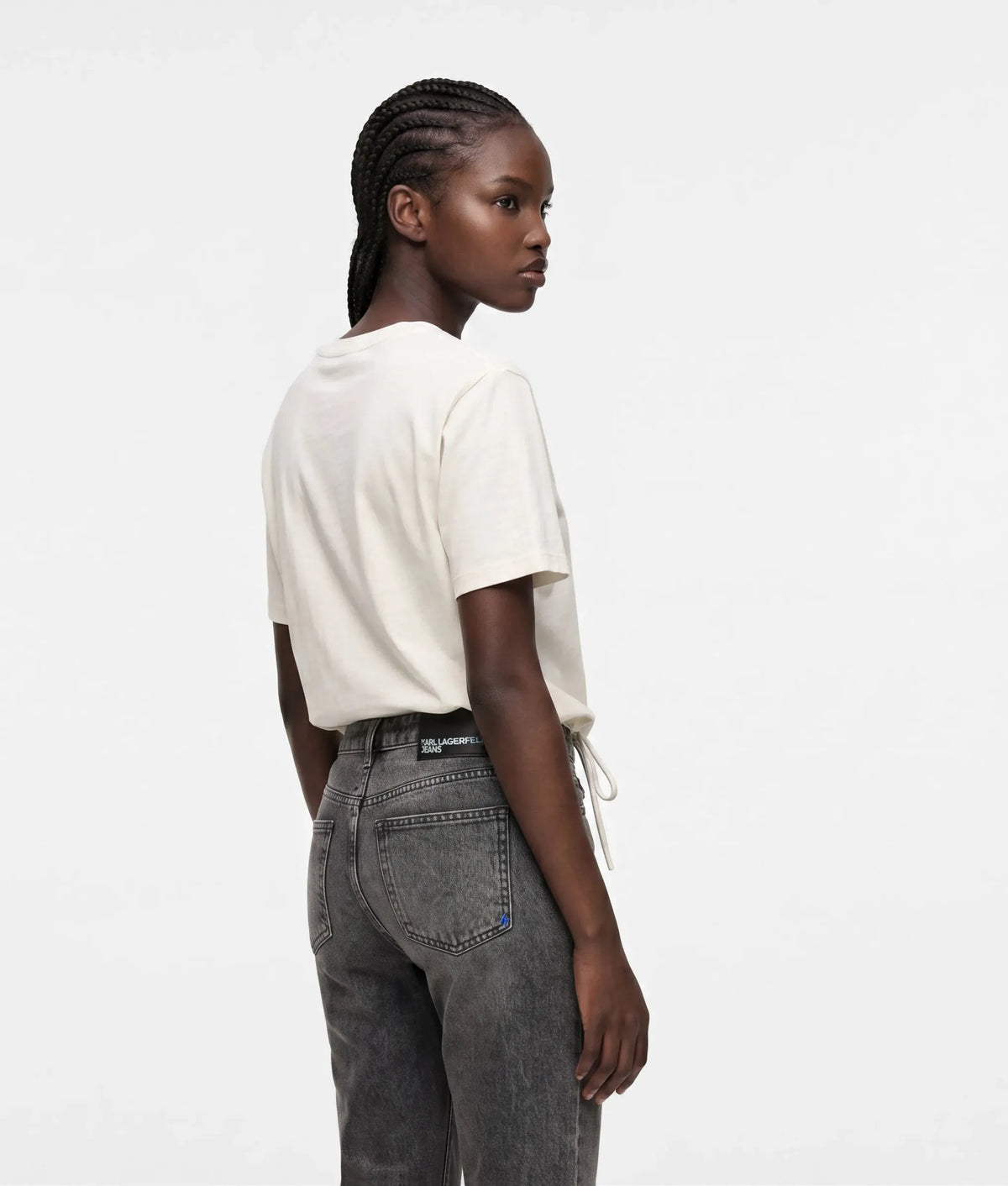 Tied-hem T-shirt
