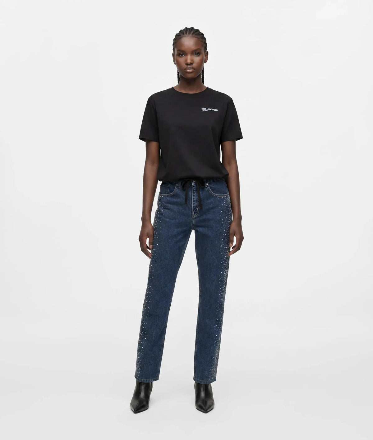 Tied-hem T-shirt