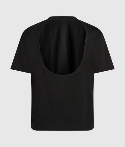 Open-back T-shirt