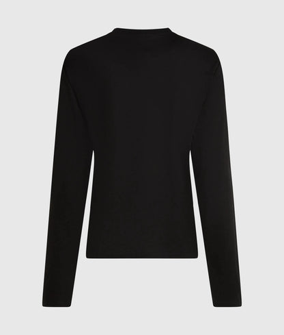 Cut-out long-sleeved top