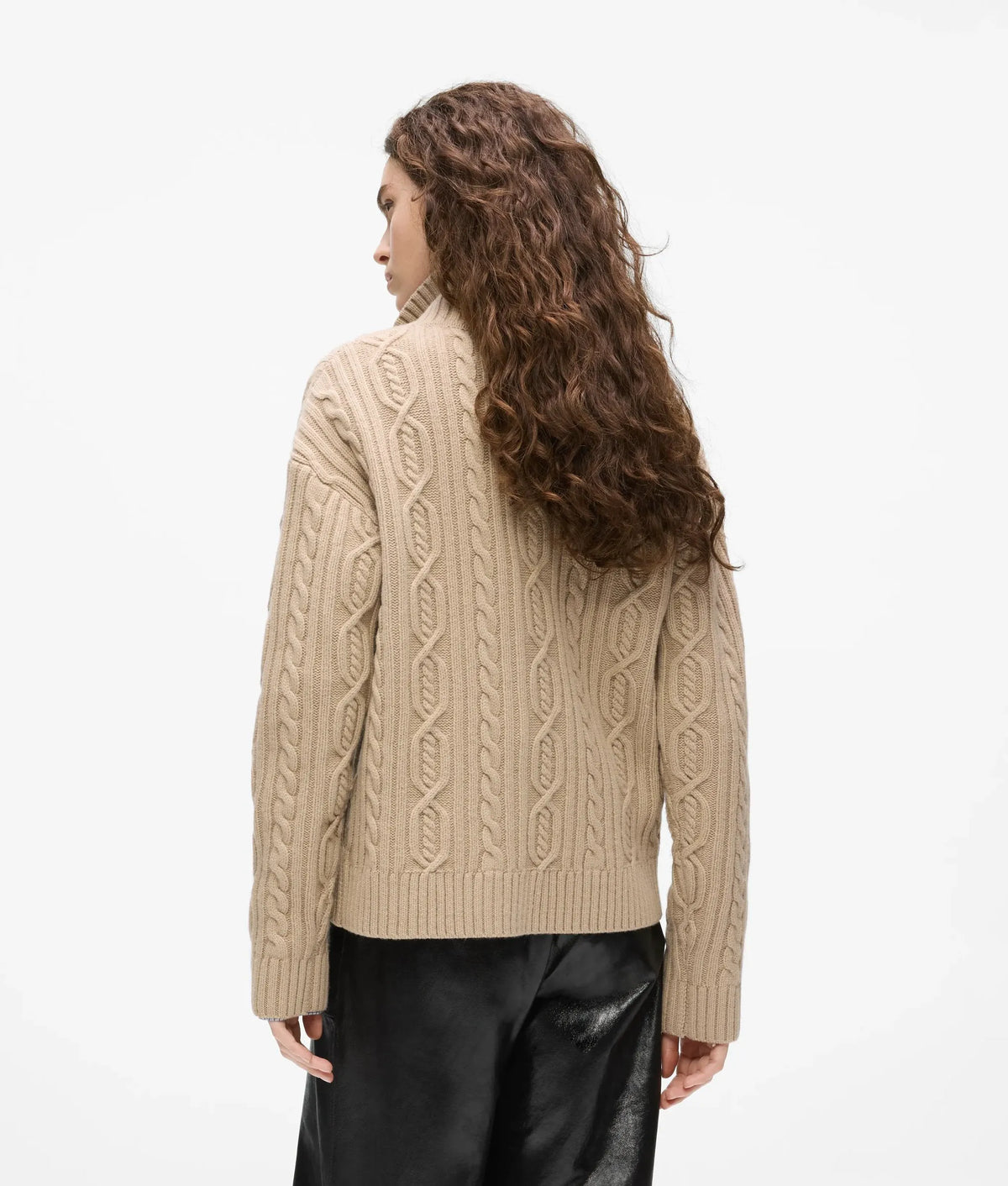 Ikon cable knit polo sweater