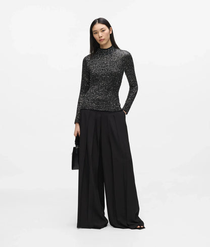 Sequin knit top