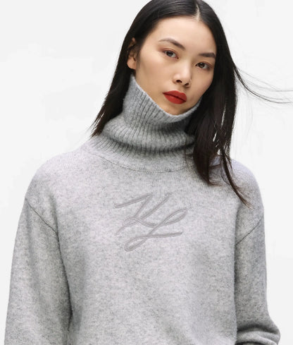 Soutache turtleneck sweater