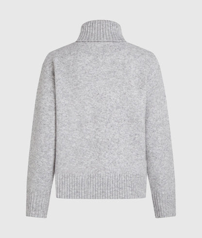 Soutache turtleneck sweater